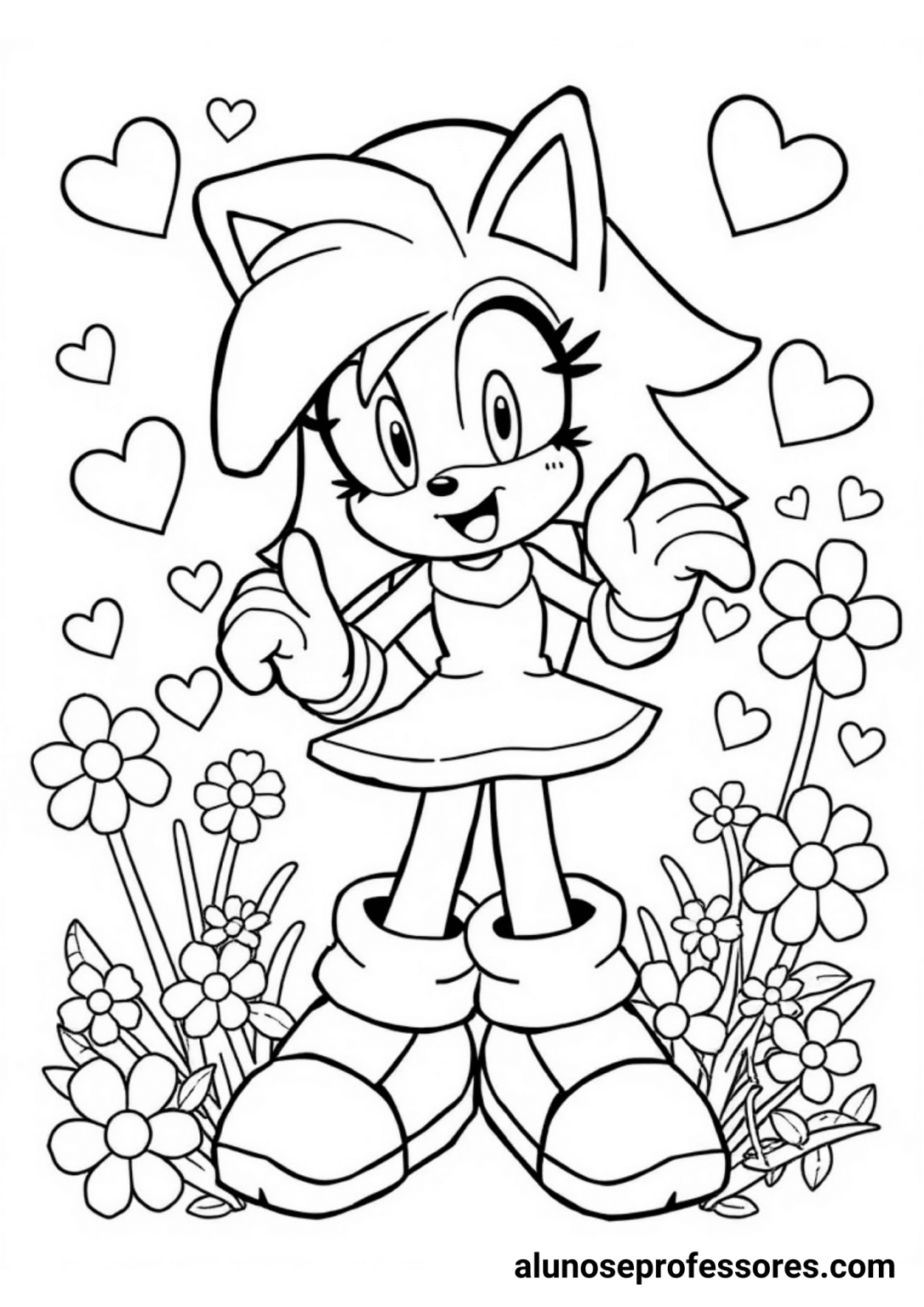 Desenhos do Sonic para imprimir e colorir | Alunos e Professores