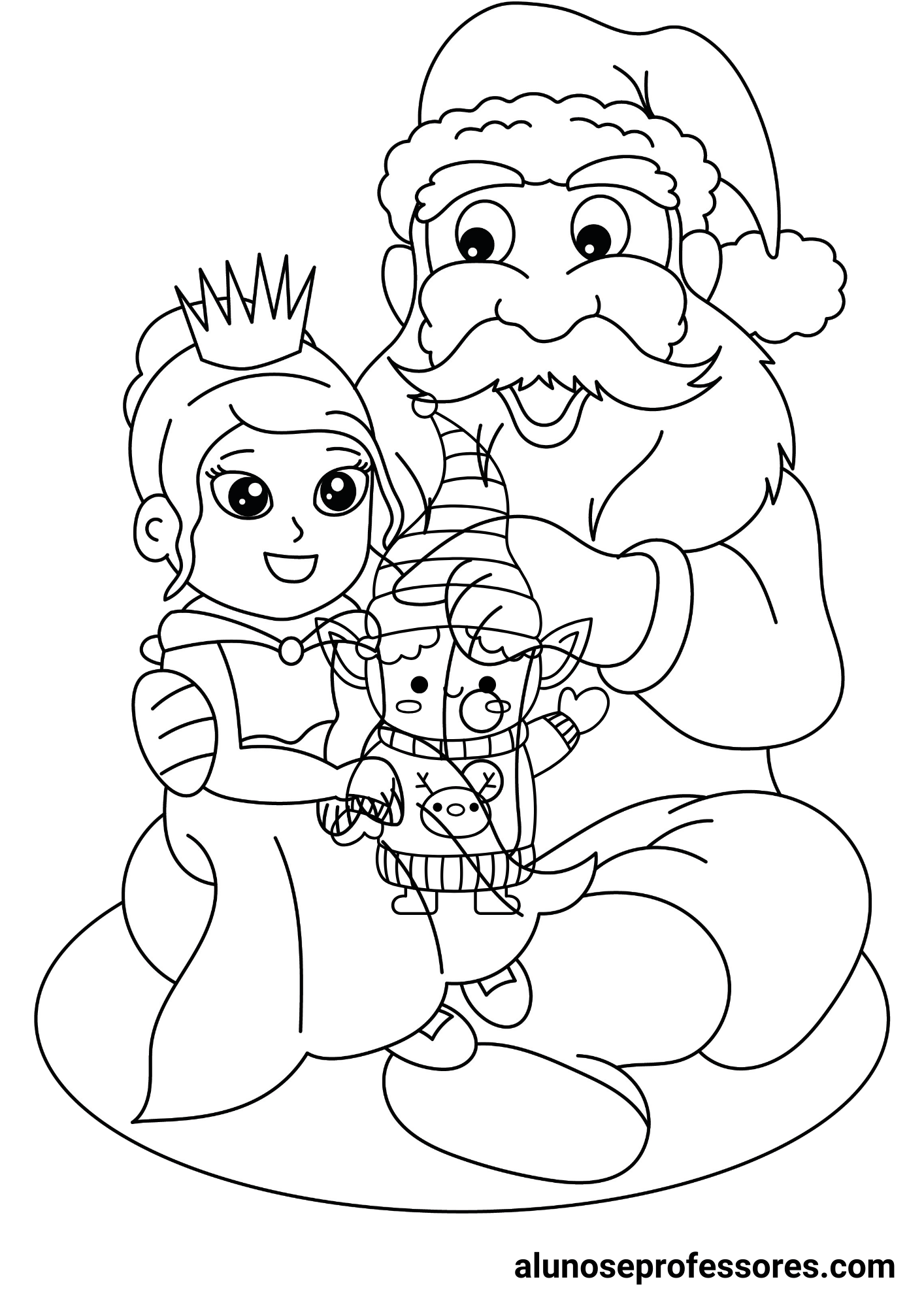 desenho para colorir e imprimir natal