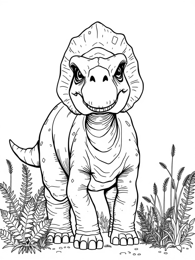 dinossauro para colorir realista